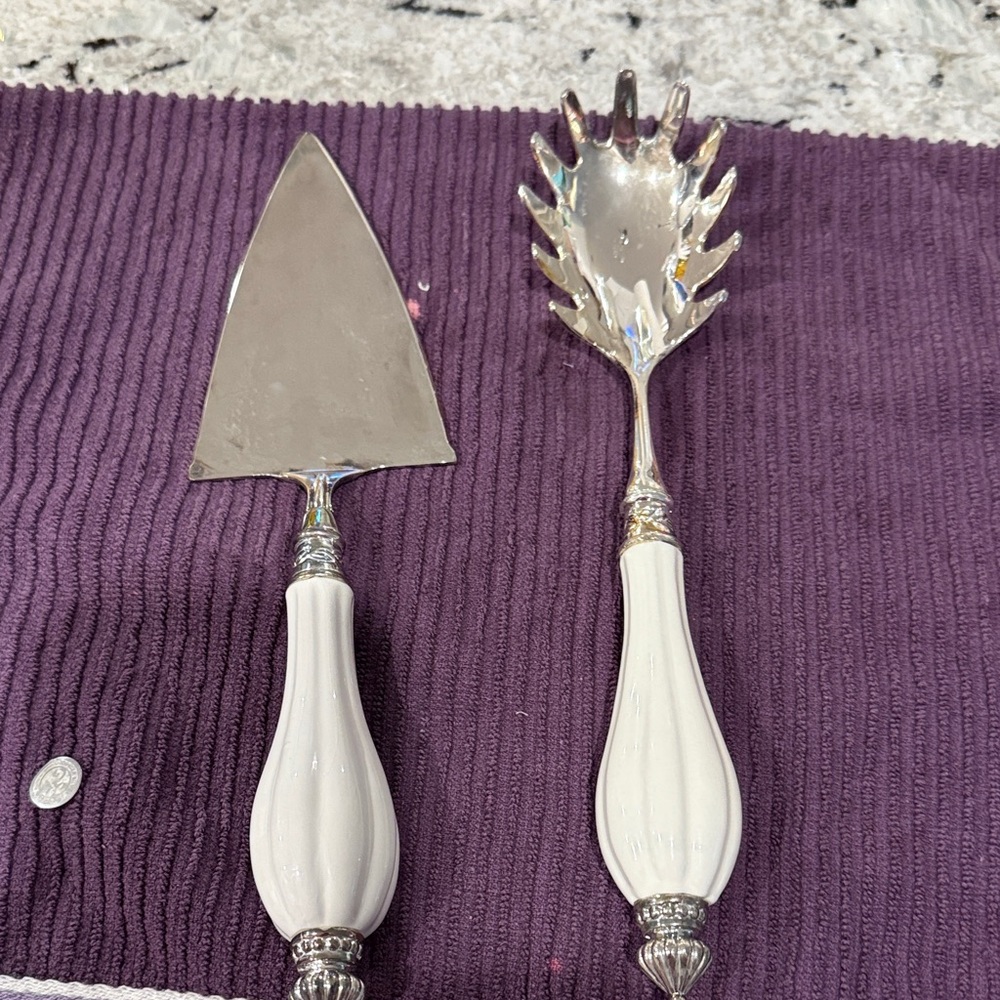 Elegant White Serving Set